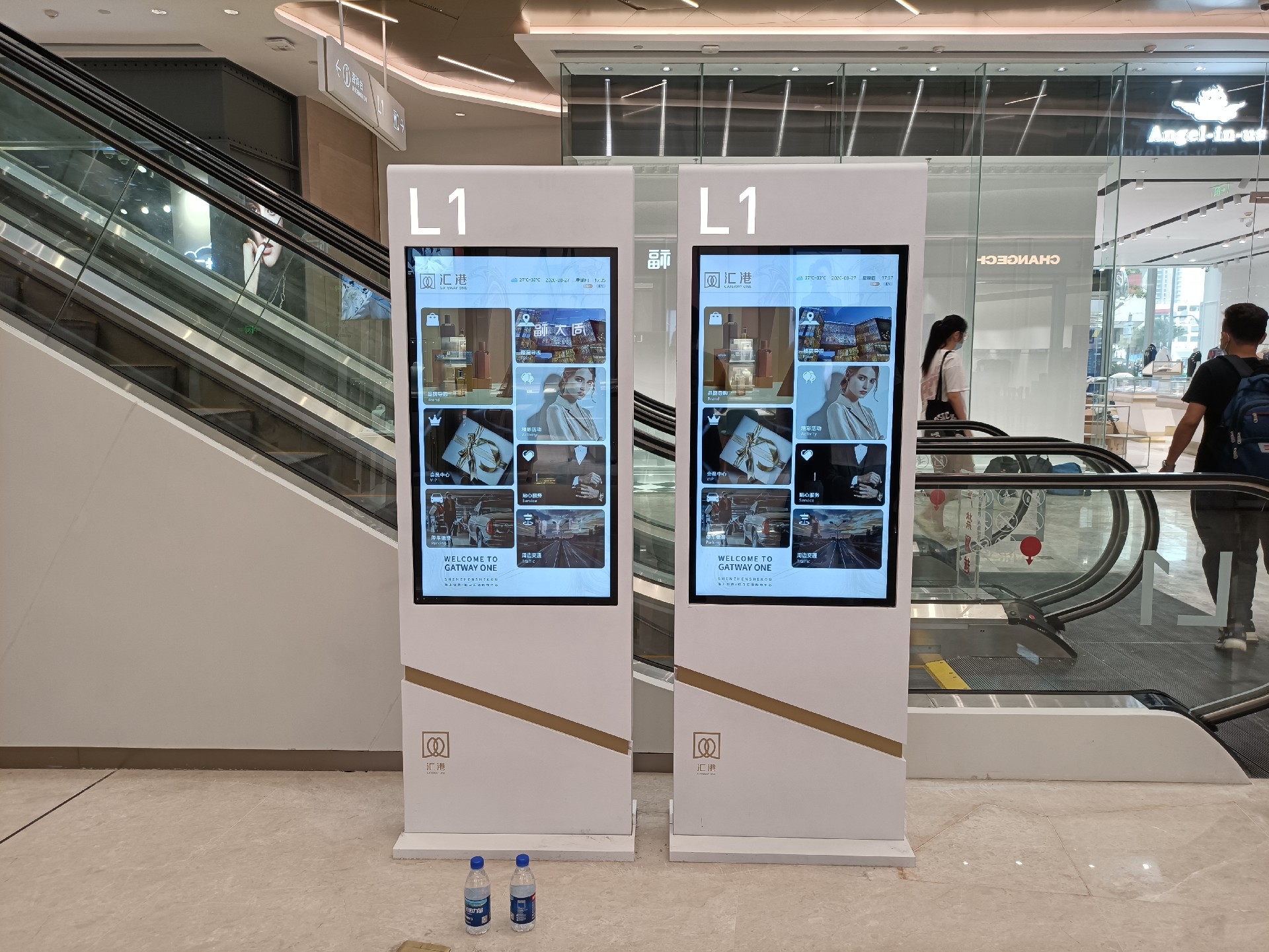 商場導覽系統導覽屏引導商場導購和定位導航觸摸查詢一體機